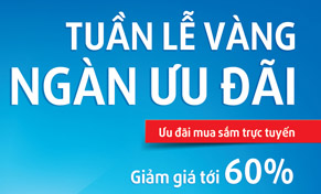 Giảm 60%: khi mua sắm trực tuyến qua VietinBank iPay Mobile